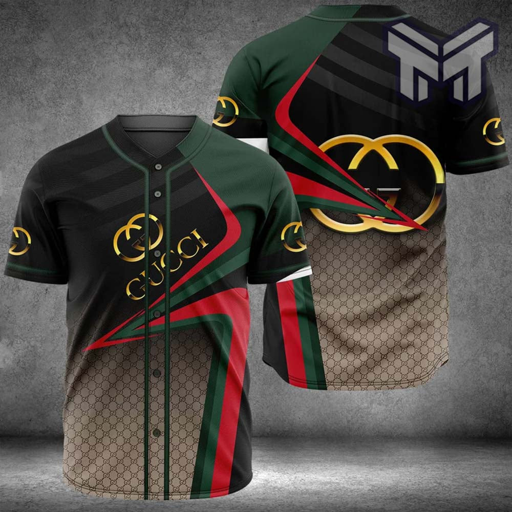 Gucci Black Baseball Jersey Shirt Luxury Clothing Clothes Sport For Men Women Hot  Type01